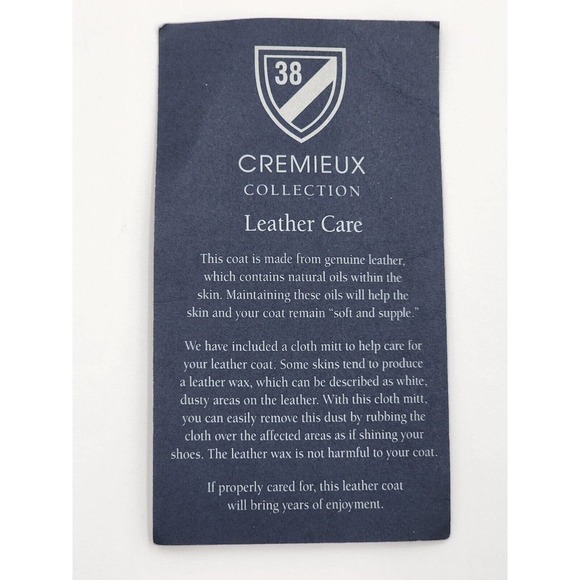 Cremieux Lambskin Jacket Mens XL Brown Bomber Flight Zip Bib Double… - Picture 14 of 16